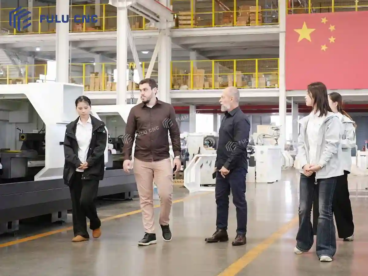 Authorized customer factory visit at FULU CNC
